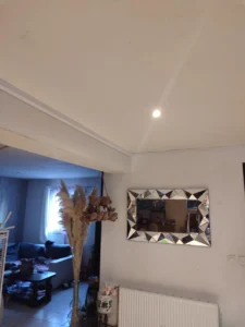 Passage câble 2x10mm2 goulotte terminé Calais Aurtech.fr